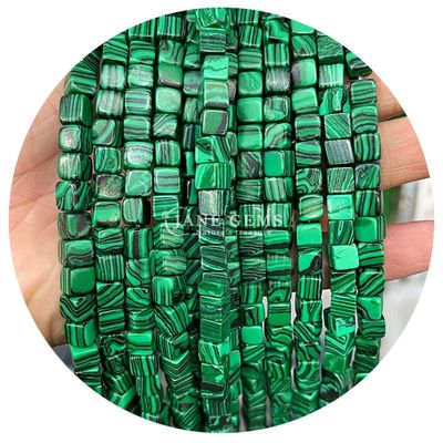Wholesale Natural Crystal Gemstone Square Shape Beads Cube Loose Stone Bead Accessories Cube Bead Spacers for Jewelry