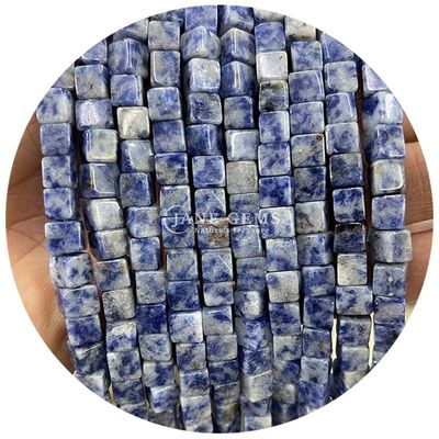 Wholesale Natural Crystal Gemstone Square Shape Beads Cube Loose Stone Bead Accessories Cube Bead Spacers for Jewelry