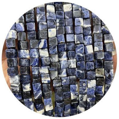 Wholesale Natural Crystal Gemstone Square Shape Beads Cube Loose Stone Bead Accessories Cube Bead Spacers for Jewelry