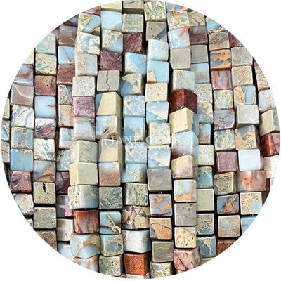 Wholesale Natural Crystal Gemstone Square Shape Beads Cube Loose Stone Bead Accessories Cube Bead Spacers for Jewelry