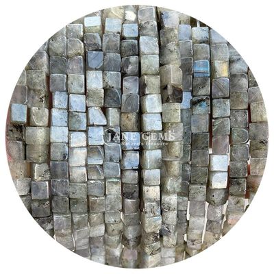 Wholesale Natural Crystal Gemstone Square Shape Beads Cube Loose Stone Bead Accessories Cube Bead Spacers for Jewelry