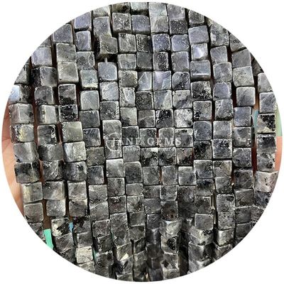 Wholesale Natural Crystal Gemstone Square Shape Beads Cube Loose Stone Bead Accessories Cube Bead Spacers for Jewelry