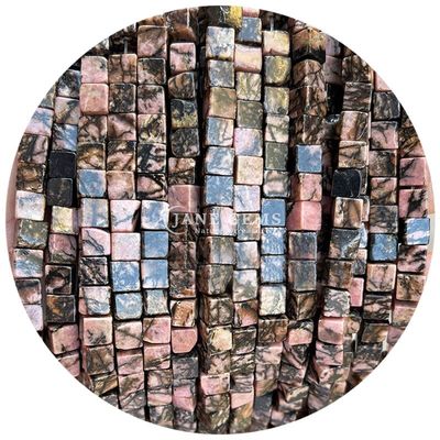 Wholesale Natural Crystal Gemstone Square Shape Beads Cube Loose Stone Bead Accessories Cube Bead Spacers for Jewelry