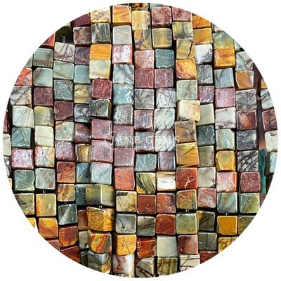 Wholesale Natural Crystal Gemstone Square Agate Beads Cube Loose Turquoise Bead Accessories Spacers for Jewelry Making