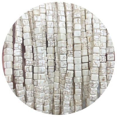 Wholesale Natural Crystal Gemstone Square Agate Beads Cube Loose Turquoise Bead Accessories Spacers for Jewelry Making