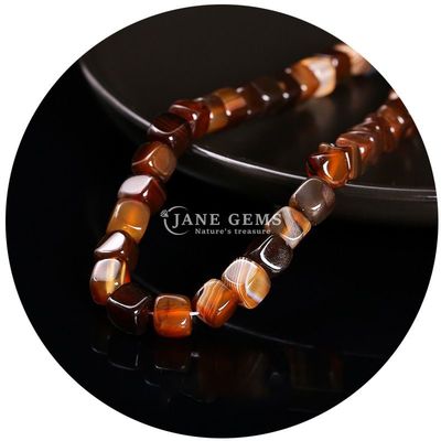 Wholesale Natural Crystal Gemstone Square Agate Beads Cube Loose Turquoise Bead Accessories Spacers for Jewelry Making