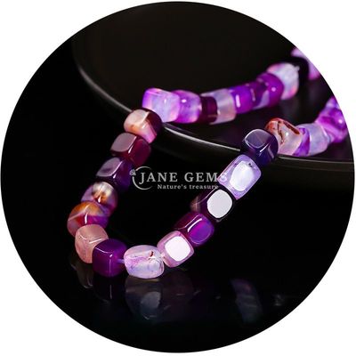 Wholesale Natural Crystal Gemstone Square Agate Beads Cube Loose Turquoise Bead Accessories Spacers for Jewelry Making