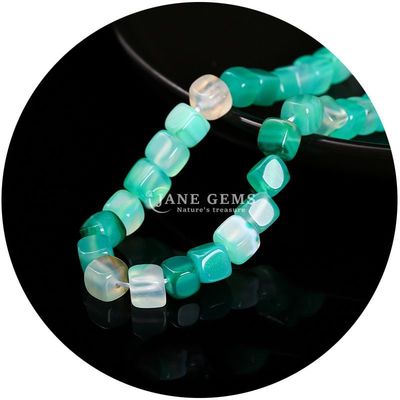 Wholesale Natural Crystal Gemstone Square Agate Beads Cube Loose Turquoise Bead Accessories Spacers for Jewelry Making