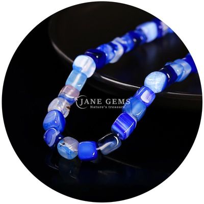 Wholesale Natural Crystal Gemstone Square Agate Beads Cube Loose Turquoise Bead Accessories Spacers for Jewelry Making