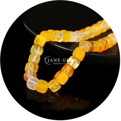 Wholesale Natural Crystal Gemstone Square Agate Beads Cube Loose Turquoise Bead Accessories Spacers for Jewelry Making