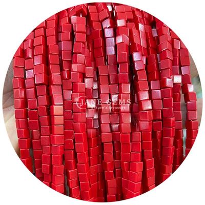 Wholesale Natural Crystal Gemstone Square Agate Beads Cube Loose Turquoise Bead Accessories Spacers for Jewelry Making