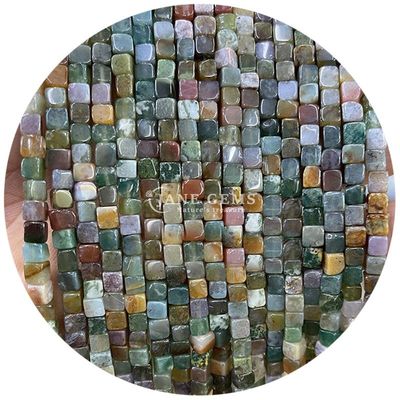 Wholesale Natural Crystal Gemstone Square Agate Beads Cube Loose Turquoise Bead Accessories Spacers for Jewelry Making