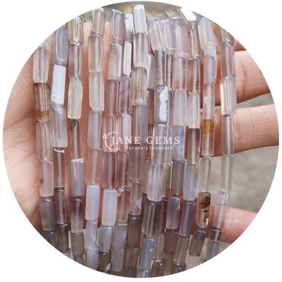 Wholesale Genuine Loose Gemstone Beads Rectangular Cuboid Loose Stone Beads Spacers Accessories for Diy Jewelry