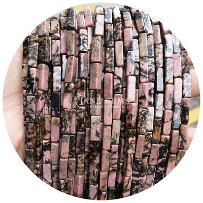 Wholesale Genuine Loose Gemstone Beads Rectangular Cuboid Loose Stone Beads Spacers Accessories for Diy Jewelry