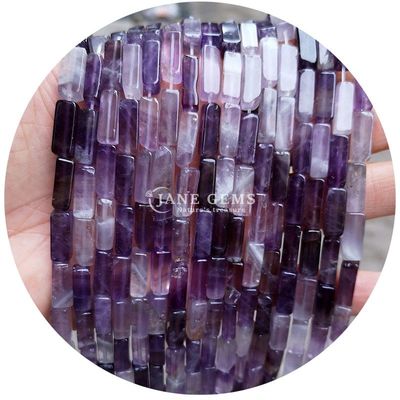 Wholesale Genuine Loose Gemstone Beads Rectangular Cuboid Loose Stone Beads Spacers Accessories for Diy Jewelry