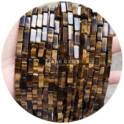 Wholesale Genuine Loose Gemstone Beads Rectangular Cuboid Loose Stone Beads Spacers Accessories for Diy Jewelry