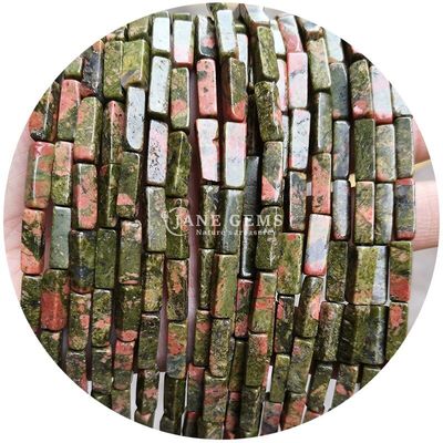 Wholesale Genuine Loose Gemstone Beads Rectangular Cuboid Loose Stone Beads Spacers Accessories for Diy Jewelry