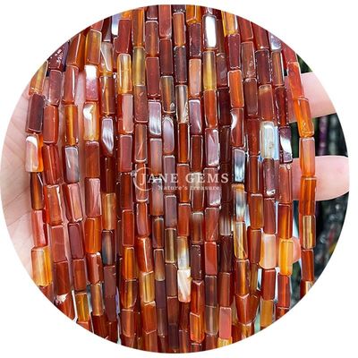 Wholesale Genuine Loose Gemstone Beads Rectangular Cuboid Loose Stone Beads Spacers Accessories for Diy Jewelry