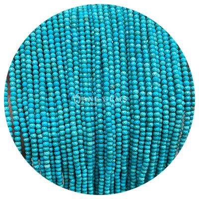 Gems Bead Natural Crystal Faceted Round Shape Small Amazonite Apatite Loose Bead Strands for Bracelets