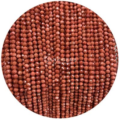 Gems Bead Natural Crystal Faceted Round Shape Small Blue Sandstone Labradorite Loose Bead Strands for Bracelets