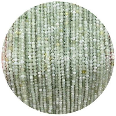 Gems Bead Natural Crystal Faceted Round Shape Small White Jade Howlite Loose Bead Strands for Bracelets