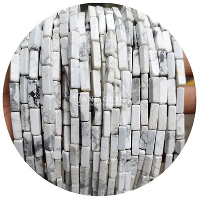 Wholesale Natural Crystal Gemstone Rectangular Cuboid Beads Loose Stone Bead Accessories Cube Bead Spacers for Jewelry