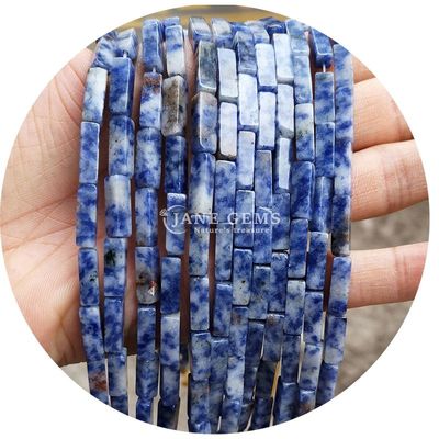 Wholesale Natural Crystal Gemstone Rectangular Cuboid Beads Loose Stone Bead Accessories Cube Bead Spacers for Jewelry