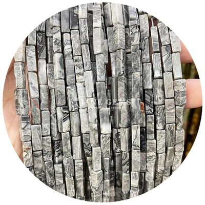 Wholesale Natural Crystal Gemstone Rectangular Cuboid Beads Loose Stone Bead Accessories Cube Bead Spacers for Jewelry
