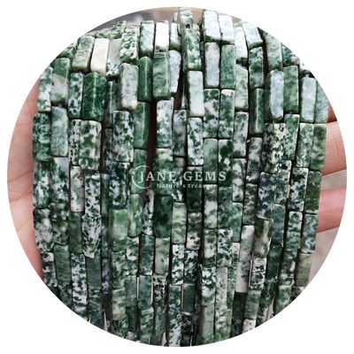 Wholesale Natural Crystal Gemstone Rectangular Cuboid Beads Loose Stone Bead Accessories Cube Bead Spacers for Jewelry