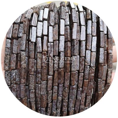 Wholesale Natural Crystal Gemstone Rectangular Cuboid Beads Loose Stone Bead Accessories Cube Bead Spacers for Jewelry