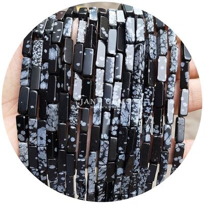 Wholesale Natural Crystal Gemstone Rectangular Cuboid Beads Loose Stone Bead Accessories Cube Bead Spacers for Jewelry