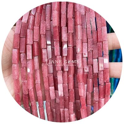 Wholesale Natural Crystal Gemstone Rectangular Cuboid Beads Loose Stone Bead Accessories Cube Bead Spacers for Jewelry