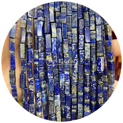 Wholesale Natural Crystal Gemstone Rectangular Cuboid Beads Loose Stone Bead Accessories Cube Bead Spacers for Jewelry