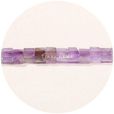 Wholesale Natural Crystal Gemstone Faceted Rectangular Beads Loose Stone Bead Accessories Faceted Spacers for Jewelry