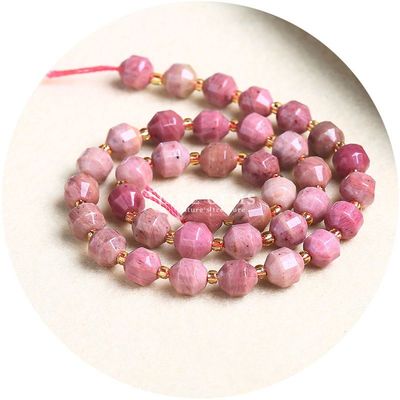 Wholesale Natural Crystal Gemstone Olive Shape Beads Faceted Loose Stone Bead Accessories Rhombus Bead Spacer