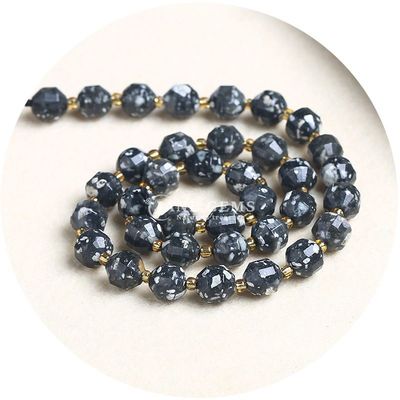 Wholesale Natural Crystal Gemstone Olive Shape Beads Faceted Loose Stone Bead Accessories Rhombus Bead Spacer