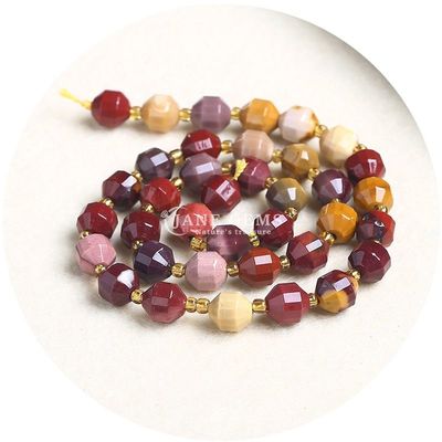 Wholesale Natural Crystal Gemstone Olive Shape Beads Faceted Loose Stone Bead Accessories Rhombus Bead Spacer