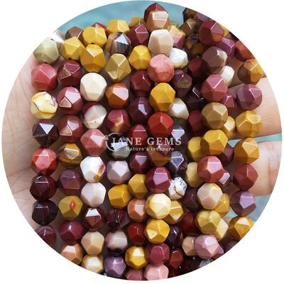 Wholesale Natural Crystal Gemstone Faceted Beads Faceted Loose Stone Bead Accessories Rhombus Bead Spacer for Jewelry