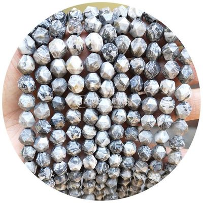 Wholesale Natural Crystal Gemstone Faceted Beads Faceted Loose Stone Bead Accessories Rhombus Bead Spacer for Jewelry