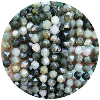 Wholesale Natural Crystal Gemstone Faceted Beads Faceted Loose Stone Bead Accessories Rhombus Bead Spacer for Jewelry
