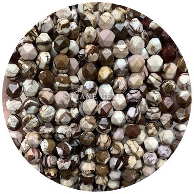 Wholesale Natural Crystal Gemstone Faceted Beads Faceted Loose Stone Bead Accessories Rhombus Bead Spacer for Jewelry