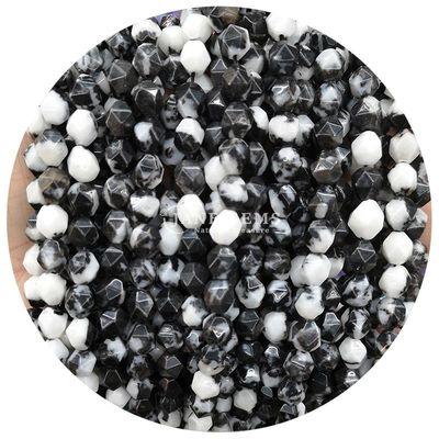 Wholesale Natural Crystal Gemstone Faceted Beads Faceted Loose Stone Bead Accessories Rhombus Bead Spacer for Jewelry