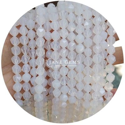 Genuine Faceted Gemstone Loose Beads High Durability for Jewelry Making