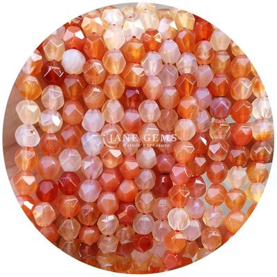 Genuine Faceted Gemstone Loose Beads High Durability for Jewelry Making