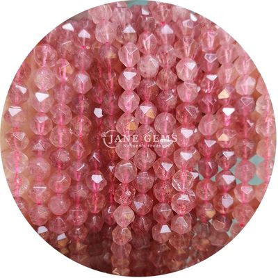Genuine Faceted Gemstone Loose Beads High Durability for Jewelry Making