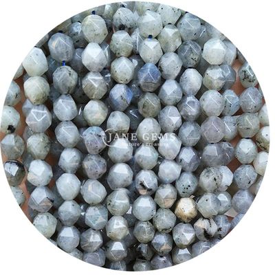 Genuine Faceted Gemstone Loose Beads High Durability for Jewelry Making