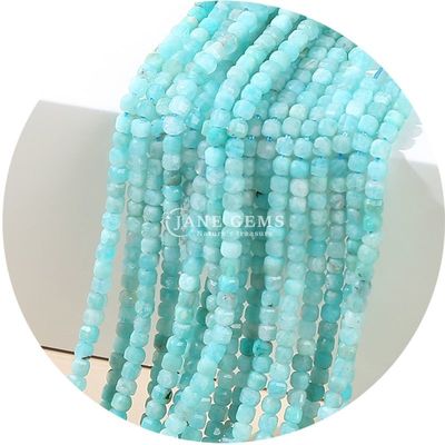 Wholesale Stone Loose Beads Natural Real Crystal Gemstone Loose Beads Square Cube Loose Beads for Bracelet Making