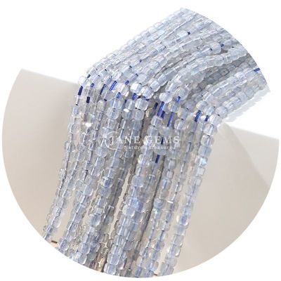 Wholesale Stone Loose Beads Natural Real Crystal Gemstone Loose Beads Square Cube Loose Beads for Bracelet Making