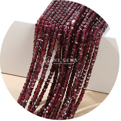 Wholesale Stone Loose Beads Natural Real Crystal Gemstone Loose Beads Square Cube Loose Beads for Bracelet Making