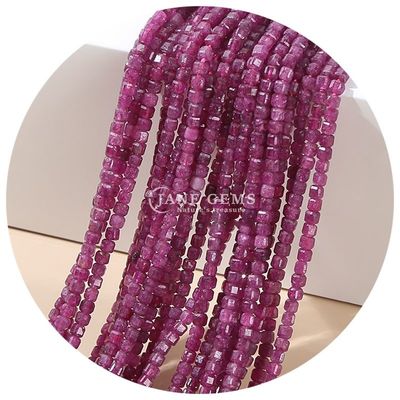 Wholesale Stone Loose Beads Natural Real Crystal Gemstone Loose Beads Square Cube Loose Beads for Bracelet Making